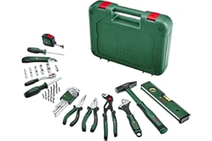 Bosch Home and Garden Set di utensili manuali Advanced da 52 pezzi (kit materiali alta qualità per amanti del fai-da-te esperti, lunga durata d'uso, caratteristiche design ergonomiche)