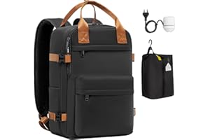 COOLIFE Vakuum Rucksack Handgepäck Ryanair 40x20x25 | Abnehmbarer Vakuumbeutel für großes Reisepacken, Laptop Rucksack 15.6 Zoll Für Outdoor und Studienreisen Damen Herren - Vacuum Koffer mit Pumpe