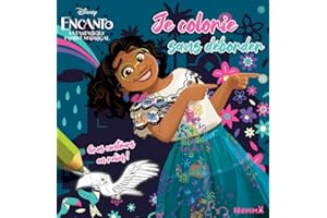 Disney Encanto - Je colorie sans déborder - Livre de coloriage avec bords en relief - Dès 3 ans