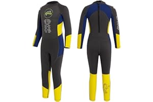 Gogokids Muta Termica per Bambini - Costumi da Bagno Ragazzi Muta da Sub Intero 2.5mm Neoprene Costumi da Mare per Nuotare Immersioni Protezione Solare UV 50+