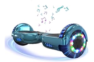 ELEKGO Hoverboard da 6,5 pollici con altoparlante Bluetooth, luci a LED per bambini