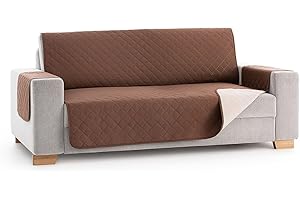 Lanovenanube - Funda sofá Acolchado Mallorca - Práctica - 3 plazas Plus - Color Marrón C03