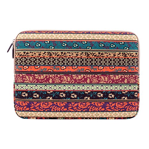 Plemo Schutzhülle, Hülle Sleeve Tasche aus Canvas für das neue IPad, iPad Air / 4 / 3 / 2, Bohème Stil