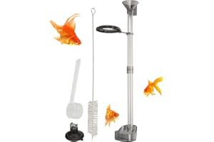 ESENLONG Aquarium-Futterröhre,Garnelen Futterrohr verhindert eine unkontrollierte Vermehrung von Bodenorganismen durch gezielte Futterplatzierung im Aquarium