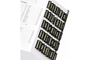Belegao 75PCS Bible Tabs with Position Guide, Laminated Bible Index Gold Print Studying Stickers Easy to Read Labels (39 OT, 27 NT, 9 Blank) Water-Resistant Scripture Markers(Black)