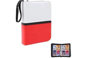 Fhioevt Album Cartas para Pokemon Álbum Titular de Tarjetas 50 Páginas Pueden Contener 400 Tarjetas Álbum de Cartas para Cartas Coleccionables y Tarjetas de Crédito