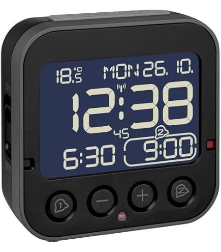 TFA Dostmann Réveil Numérique Radio‑Piloté Bingo 2.0 – Température, 2 Alarme, Snooze, Rétro‑éclairage Auto, Blanc 2 Alarmes Distinctes TFA Dostmann Réveil Numérique Radio‑Piloté Bingo 2.0 – Température, 2 Alarme, Snooze, Rétro‑éclairage Auto, Blanc 2 Alarmes Distinctes