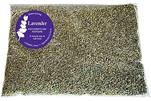 Quercus Living Dried English Lavender Buds (200g) for sachets, potpourri, crafts, and wedding confetti.