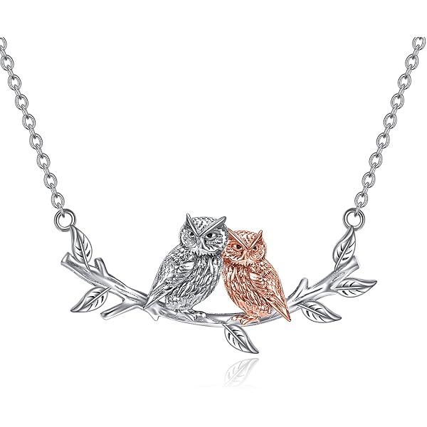 TANGPOET 925 Sterling Silber Halskette Mit Wolf/Elefant Anhänger – Kristall-Detail, Verstellbare Länge, In Geschenkbox
