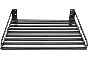 LEFTWEI Support de Four à Micro-Ondes en Aluminium Anti-Corrosion Space, Support de Rangement pour la Cuisine, Chargement à Domicile Mural Robuste pour Restaurant à Domicile (50 * 40)