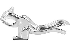 Luqeeg Nutcracker Chestnut Clip Squirrel Shape Zinc Alloy Walnut Almonds Hazelnuts Tongs Metal Nut Opener Kitchen Tools Multifunctional Chestnut Opener
