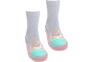WB SOCKS Unicorno Design Ragazze Mocassino - Calzini antiscivolo