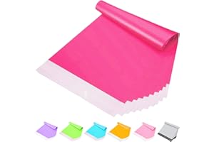 POPOYU Large Postage Bags 14x18in,10Pcs Large Rose Pink Mailing Bags,Parcel Bag for Posting Clothes,ExtraLarge Self Seal Strong Parcel Bag for Clothes Vinted,Clothes Packaging,ShippingBags