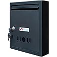 StayHappy® All-in-One Multipurpose Rainproof Complaint Box | Suggestion - Letter - Mailbox for Home Gate | Complaint Box for Office | Post Box for Gate Home | Waterproof with Secure Lock (Black Color)
