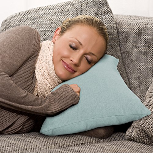 Großes Sofakissen, Dekokissen für Bett, Couch und Sessel. Auch als Louge, Pallettenkissen oder Kopfkissen. 7 Trend Farben für frische Akzente, Sabeatex® „Größe 40×70 cm Farbe (türkis) - 4