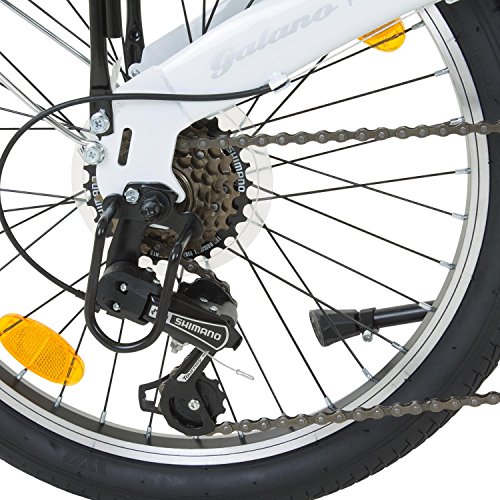 20 Zoll Galano Park Lane Camping Klapp Fahrrad 6 Gang Shimano Licht - 6