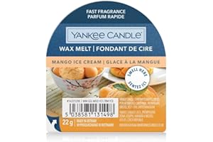 YANKEE CANDLE CERA DA FONDERE WAX MELT MANGO ICE CREAM PROFUMATORI AMBIENTE INTERNI