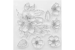 Bontannd Fleurs Transparent Silicone Stamp Dies Set pour Le Scrapbooking/Photo Album Décoratif Seulement Timbre