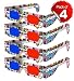3D Glasses for Mobile Phone, Computer, Laptop, TV, Projector and Magazines for Anaglyph 3D Video Passive Cyan and Magenta Red & Blue Paper 3D Glasses (Pack of 4 pcs) DOMO RB2B nHance RS.149.00