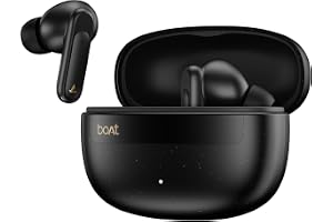 boAt 2026 Launch Airdopes Plus 222 with Immersive Spatial Audio, 60 Hrs Battery, 13mm Drivers, Hearables App Support, Multi Connect, Voice Assistant TWS Earbuds with mic (Carbon Black)
