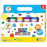 Lino Dot Markers 6' lı Yıkanabilir Boya