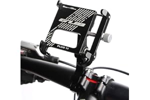 GUB PLUS11 Bicycle & Motorcycle Phone Mount, Aluminum Alloy Bike Phone Holder with 360° Rotation Adjustable for iPhone X XR Xs 7s 8 Plus, for Samsung S7/S6/Note5/4 GPS Mount 4.2 to 7.2 Inch