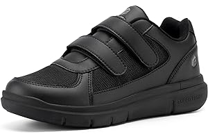 FitVille Chaussures Larges pour Hommes Basket Scratch Confortables Chaussures de Marche pour Pieds Sensibles