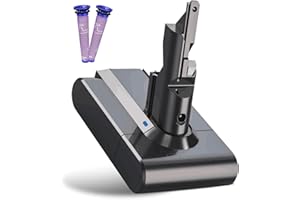 BATTOOL V7 Batterie 4600mAh Batterie de Remplacement pour Dyson V7 SV11 V7 Animal V7 Tigger V7 Absolute V7 Motorhead Pro Fluffy Mattress Aspirateur V7 Batterie avec 2 filtres
