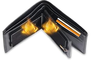YushengTai Premium Magic Flaming Fire Wallet Magician Stage Street Unvorstellbare Show Requisite, Upgraded Magic Flame Wallet (Schwarz) Kann EIN Überraschungsgeschenk für den Vatertag Sein