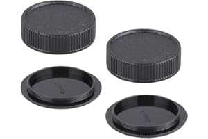 FANZR Lot de 2 cache-objectifs M42 et cache-objectif arrière compatibles avec objectif Carl Zeiss Jena Flektogon 35 mm F2.4, Meyer-Optik 50 mm f/1.8, appareil photo PRAKTICA MTL3 MTL5