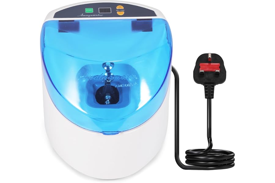 Annhua Dental Amalgamator 220V High Speed Amalgam Capsule Mixer with LCD, 50w Digital Dental Lab Amalgamator Mixing Speed 3600-4500 RPM, Digital Amalgamator for Dental Laboratory