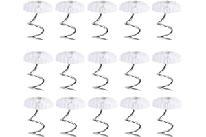 BOBOZHONG Polsternadel,50 Stück Klar Kopf Pins Push Polsternagel Ziernägel Reißnägel für Schonbezüge und Bettdecken