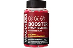 VIACIAXX (1er Gummis) Booster Gummibärchen Original - Libid Fruchtgummis mit Kirschgeschmack - Ashwagandha - Gummies glutenfr