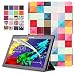 Produktbild Lenovo Tab 2 A10 / Tab3 10 Plus / Tab3 10 Business Hülle - Schutzhülle mit Auto Aufwachen / Schlaf Funktion für Lenovo Tab 2 A10-30 / A10-70 / Tab3 10 Plus / Tab3 10 Business 10.1" Tablet, Bunte Würfel