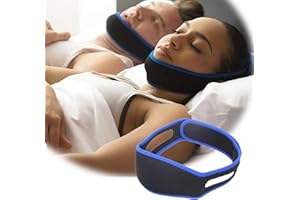 VIKSAUN 2 Pack Anti-ronflement Mentonnière Anti-Ronflement pour Aide Sommeil Réduction Ronflement, Anti Ronflement Solution Ronflement Réglable Snore Stopper Strap pour Hommes Femmes (2 Pack)