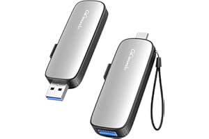 GiGimundo SSD Externo portátil de 2TB, Externo SSD USB Flash Velocidad hasta 1073MB/s, Dual Drive USB3.2 Gen 2+Tipo c, Unidad de Estado sólido para Smartphones PC, Tabletas, Macs, Azul
