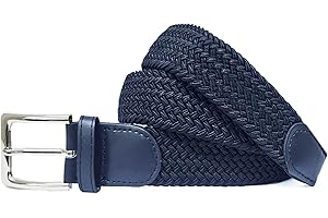 Gloop Ceinture élastique en tissu unisexe Ceinture élastique tressée Ceinture élastique pour femmes et hommes Largeur environ 3.5 cm