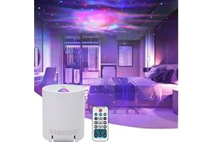 CAIYUE Projecteur Ciel Etoile, Ocean Wave Galaxy Light avec télécommande, pour Chambre pour adultes avec Vitesse et luminosité réglables,Projecteur Étoile, Lampe Projecteur LED Étoile