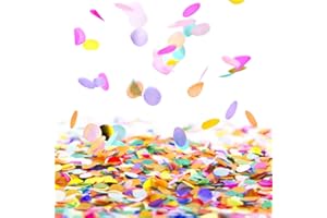 OTTYMO Konfetti Mehrfarbig Confetti Party Konfetti aus Gewebe und PET 2,5CM Punkte Konfetti in Mehrere Farben Papier Konfetti für Hochzeit, Geburtstag, Jahrestag (10000+ Pcs)