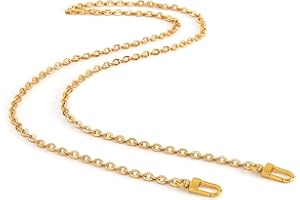 XIAZW Mini Cooper Geldbörse Kette Schulter Umhängeriemen Tasche Zubehör Charm Dekoration (Gelbes Gold, 116 cm)