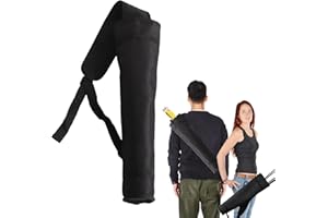 BOROCO Pfeilköcher, Tragbare Große Kapazitätsverdickung, Verstellbarer Schultergurt, Outdoor-Polyester-Pfeiltasche, Schwarz