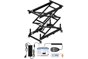 DIHOOL Table élévatrice à ciseaux élévatrice à ciseaux électrique kfz Lift DIY Lift Table élévatrice (capacité de charge 80kg, hauteur de levage 835mm)