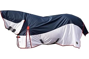 GALLOP EQUESTRIAN Gallop Combo Full Neck Lightweight Horse Fly Turnout Rug, UV Protect, Waterproof