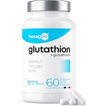 glutathion reduit rduit, 120 capsules vgtariennes (500 mg par capsule) GLUTATHION rduit  98% avec