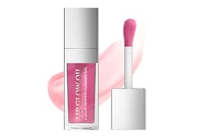 Ingzy Hydrating Lip Oil, huile à lèvres Brillant à lèvres Transparent, Lip Gloss, Non-Sticky Formula lip oil Maquillage, Rouge à lèvres liquide teinté pour filles et femmes 03