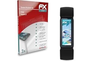 atFoliX Folia ochronna kompatybilny z Fitbit Inspire 2 Folia, bardzo jasne i elastyczne FX Folia ochronna na ekran (3X)