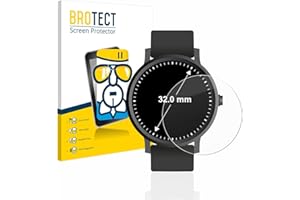 BROTECT Schutzglas für Armbanduhren (Kreisrund, ø: 32 mm) Schutzfolie Made in Germany Panzer Folie Glas Displayschutz [ 9H, Anti-Fingerprint]