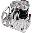 10Bar 3HP Air Compressor Pump Head Piston Compressor with 2 Cylinders Belt Pulley 2065-420L Low Noise 960RPM Cylinder Piston Style Air Compressor Pump Head Air Tool