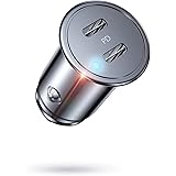 AINOPE 40W Auto Ladegerät USB C, [Metall & Mini] Zigarettenanzünder USB C Schnellladung [Dual PD3.0 Port] Kfz Ladegerät USB C