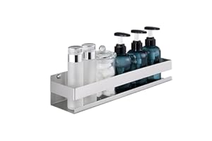 KES Estante Ducha Estanteria Baño Acero Inoxidable SUS304 Cesta Ducha Repisas para Baño 40CM Cepillado, BSC205S40B-2